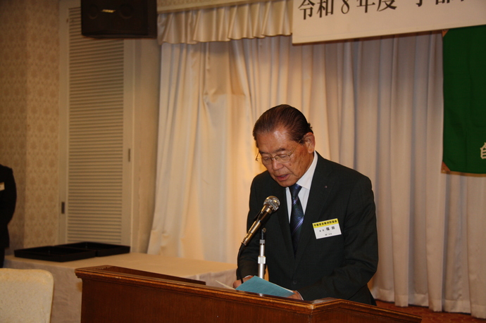 福田会長のごあいさつ