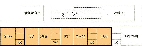 見取り図　若葉園部分の拡大図（以下参照）