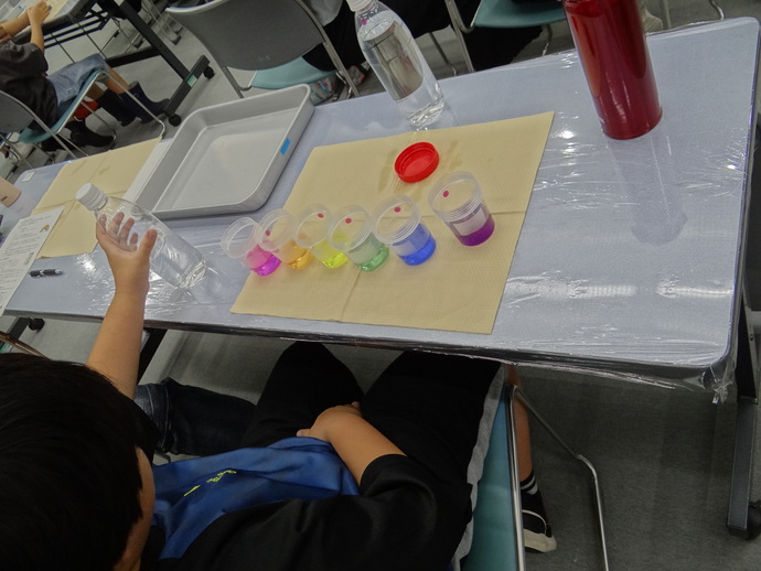 不思議な色水を見よう