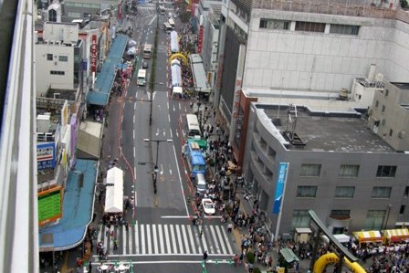 写真：上から見た会場の様子