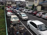 雨天時の駐車場の状況