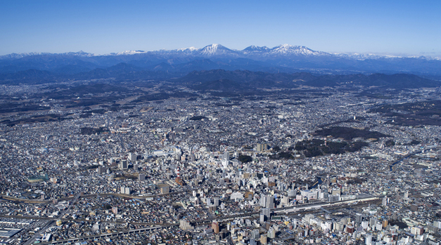 宇都宮市の航空写真