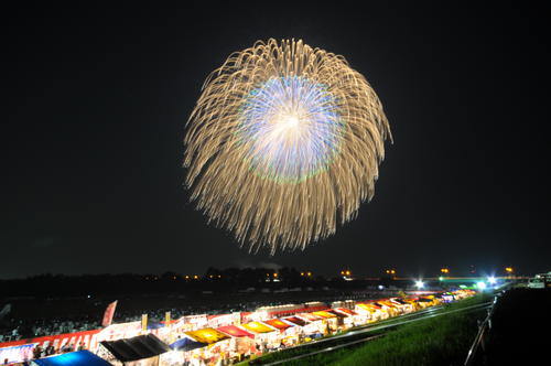 うつのみや花火大会の二尺玉