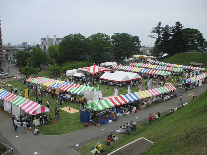フェスタmy(マイ)宇都宮の城址公園会場