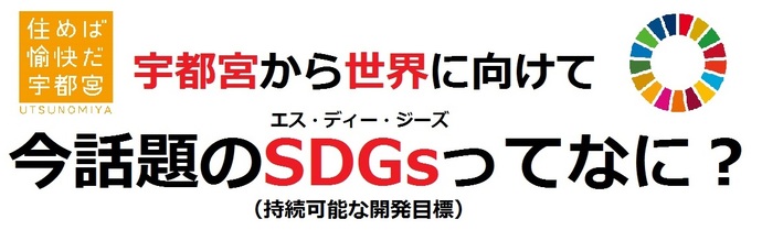 宇都宮市から世界へ向けて、今話題のエスディージーズってなに