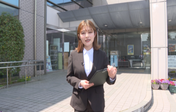豊郷地区市民センターでの撮影の様子