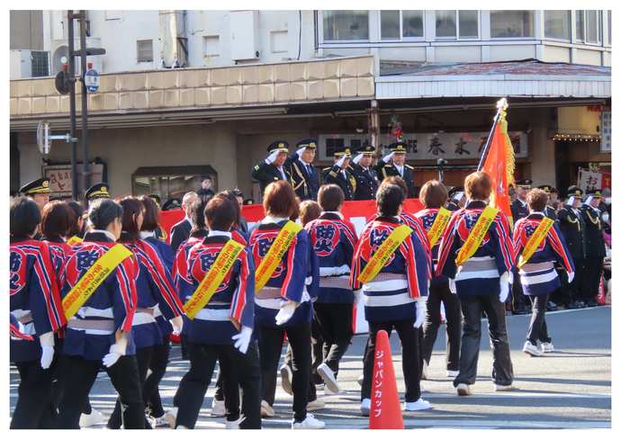 令和2年 宇都宮市消防出初式「分列行進」の様子