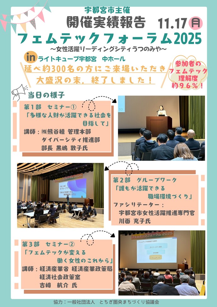 「フェムテックフォーラム2025」開催実績報告1