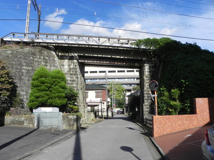 狸坂跨道橋（一条1丁目付近）