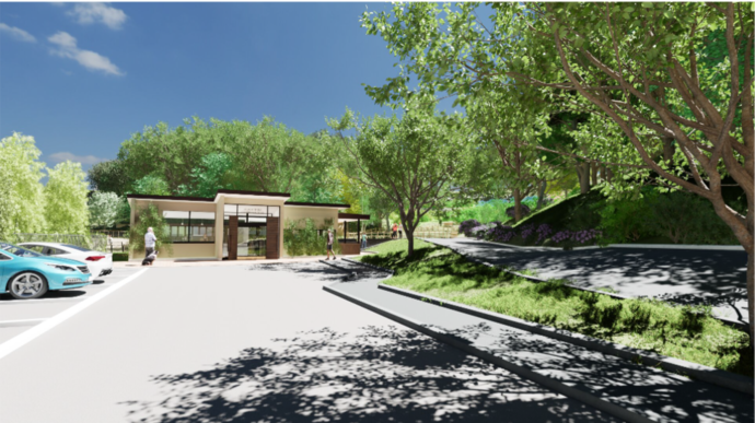 カフェレストラン入り口のイメージ画像