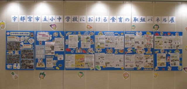 宇都宮市小中学校の食育パネル
