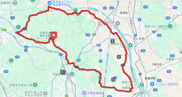 ライディングルート