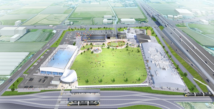 東部総合公園の施設イメージ図