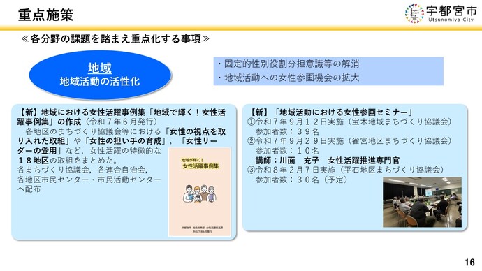 重点施策＜地域1＞