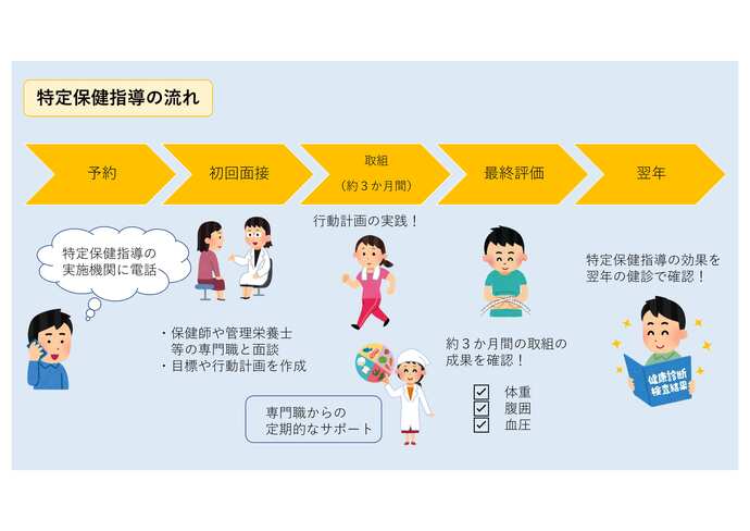特定保健指導の流れ