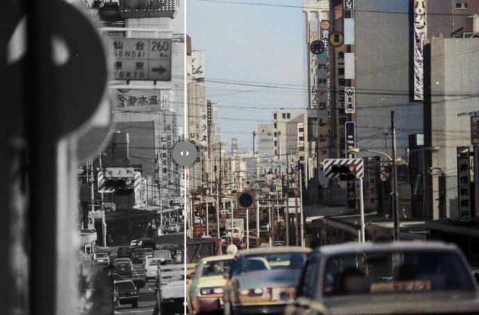 昭和40年代の大通り
