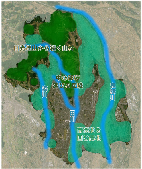 宇都宮市の概況のイメージ図